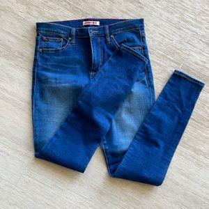 Johnny Was Skinny Jean Indigo Worn High Rise Waist